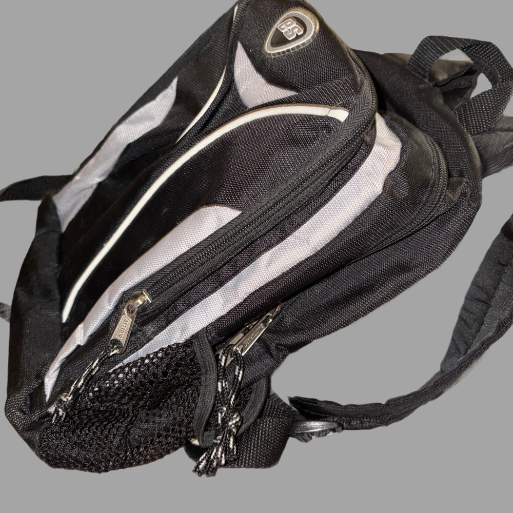 Black and Gray Men's Backpack - Picture 4 of 4